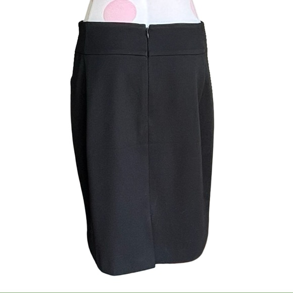 Express pencil skirt with rouched pleated waist- black - 10 - Picture 2 of 6